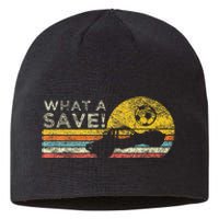 What A Save Vintage Retro Rocket Soccer Car League Sustainable Beanie