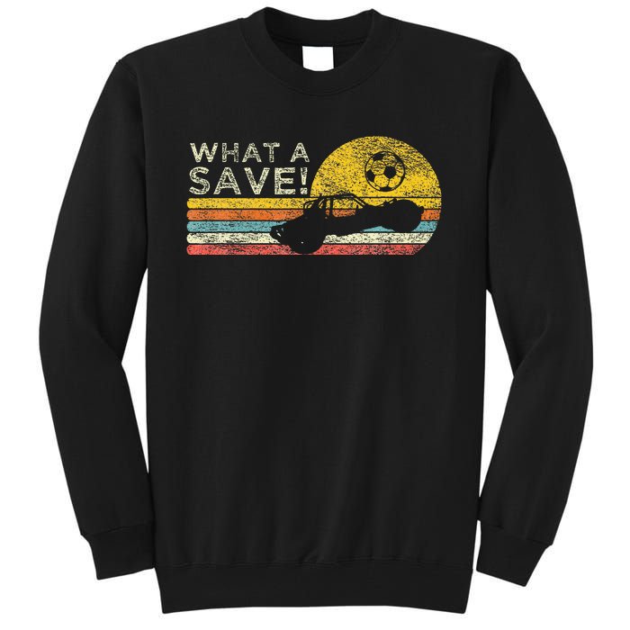 What A Save Vintage Retro Rocket Soccer Car League Tall Sweatshirt