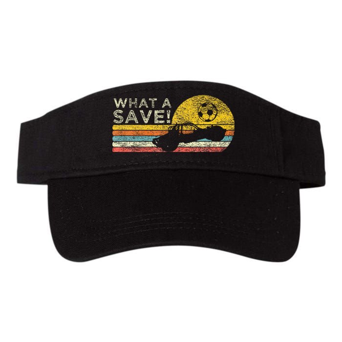 What A Save Vintage Retro Rocket Soccer Car League Valucap Bio-Washed Visor