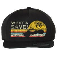 What A Save Vintage Retro Rocket Soccer Car League Wool Snapback Cap