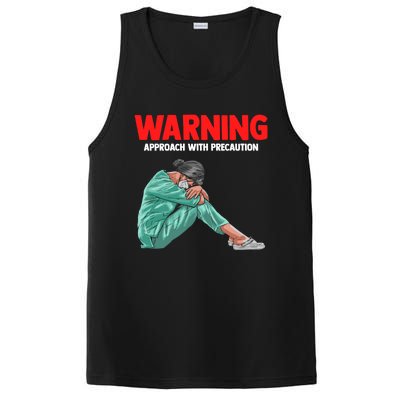 Warning A Stress Student Nurse At Nursing School Great Gift PosiCharge Competitor Tank