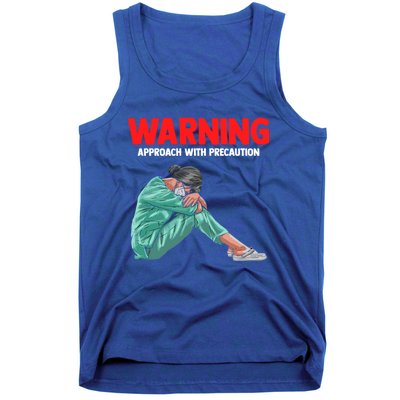 Warning A Stress Student Nurse At Nursing School Great Gift Tank Top