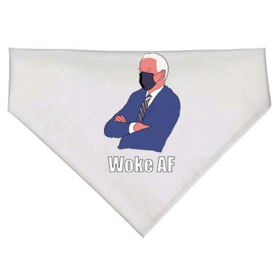 Woke Af Sleeping Joe Biden Sleepy Boi President Meaningful Gift USA-Made Doggie Bandana