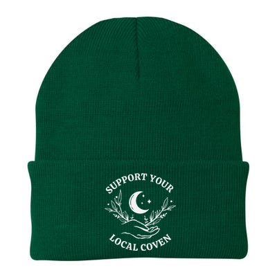 Witch Aesthetic Support Your Local Coven Knit Cap Winter Beanie