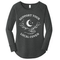 Witch Aesthetic Support Your Local Coven Women's Perfect Tri Tunic Long Sleeve Shirt