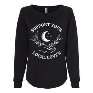 Witch Aesthetic Support Your Local Coven Womens California Wash Sweatshirt