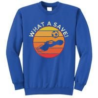 What A Save Vintage Retro Rocket Soccer Car League Sweatshirt