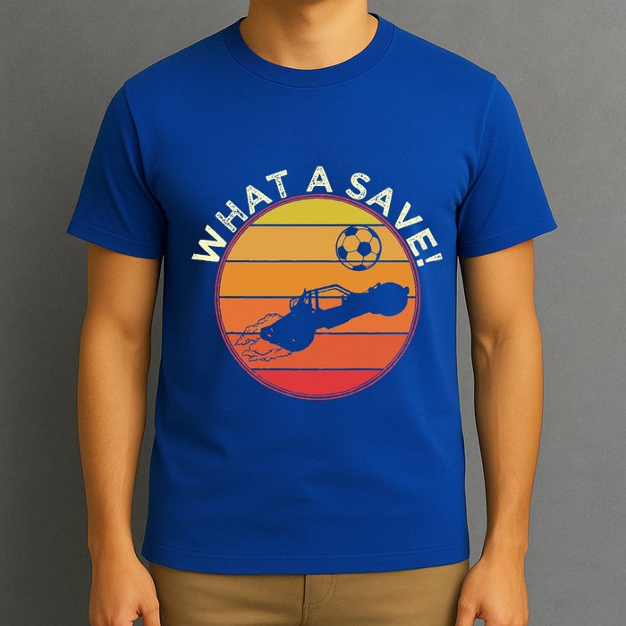 What A Save Vintage Retro Rocket Soccer Car League T-Shirt