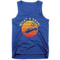 What A Save Vintage Retro Rocket Soccer Car League Tank Top