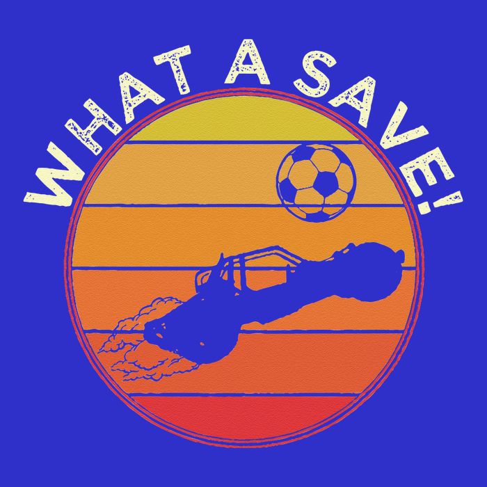 What A Save Vintage Retro Rocket Soccer Car League Visor