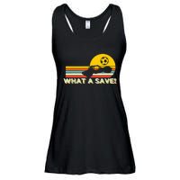 What a save Vintage Retro Rocket Soccer Car League Ladies Essential Flowy Tank