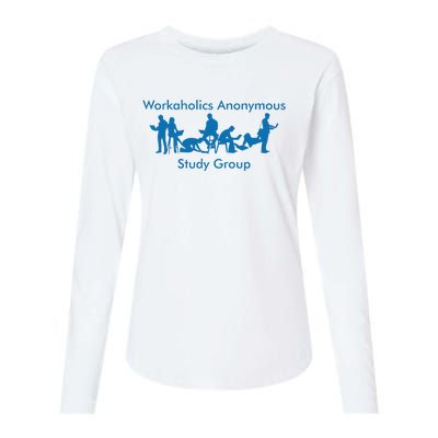 Workaholics Anonymous Study Group Womens Cotton Relaxed Long Sleeve T-Shirt