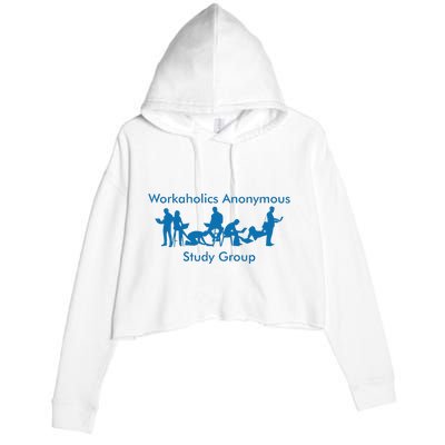 Workaholics Anonymous Study Group Crop Fleece Hoodie