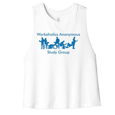 Workaholics Anonymous Study Group Women's Racerback Cropped Tank