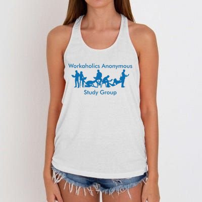 Workaholics Anonymous Study Group Women's Knotted Racerback Tank