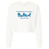 Workaholics Anonymous Study Group Cropped Pullover Crew