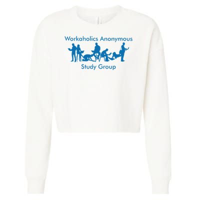 Workaholics Anonymous Study Group Cropped Pullover Crew