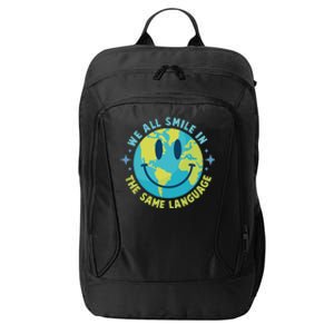 We All Smile In The Same Language Funny Esl Teacher City Backpack