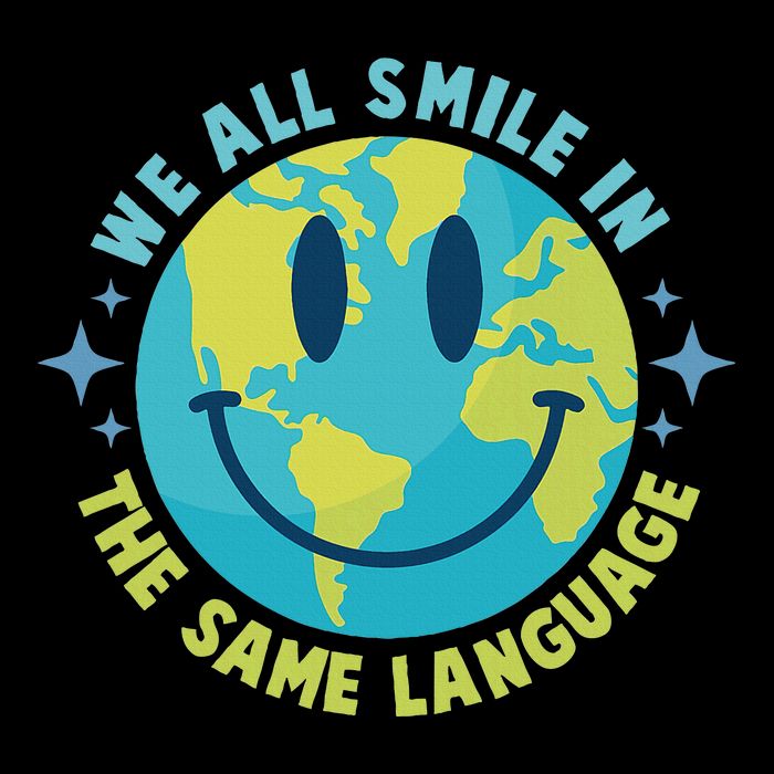 We All Smile In The Same Language Funny Esl Teacher Button