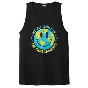 We All Smile In The Same Language Funny Esl Teacher PosiCharge Competitor Tank