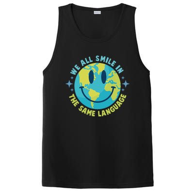 We All Smile In The Same Language Funny Esl Teacher PosiCharge Competitor Tank