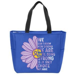 We Are Strongcool Gift Autoimmune Disease Awareness Supporter Ribbon Gift Zip Tote Bag