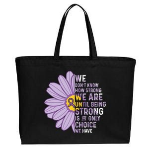 We Are Strongcool Gift Autoimmune Disease Awareness Supporter Ribbon Gift Cotton Canvas Jumbo Tote