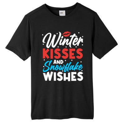 Winter And Snowflake Wishes Gift Tall Fusion ChromaSoft Performance T-Shirt