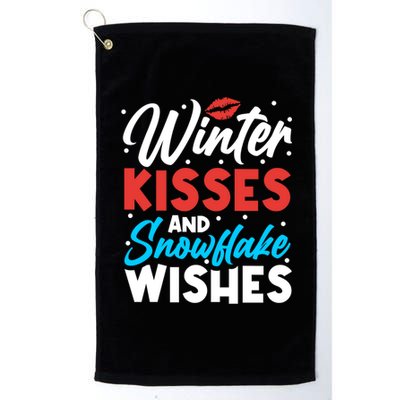 Winter And Snowflake Wishes Gift Platinum Collection Golf Towel