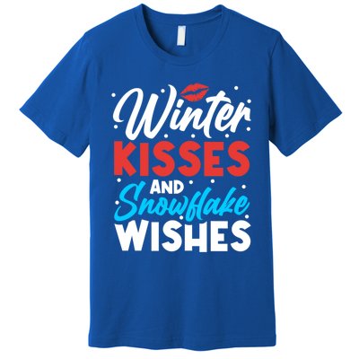 Winter And Snowflake Wishes Gift Premium T-Shirt