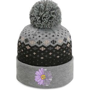 We Are Strong Crohns And Colitis Awareness Supporter Ribbon The Baniff Cuffed Pom Beanie