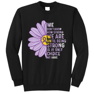 We Are Strong Crohns And Colitis Awareness Supporter Ribbon Sweatshirt