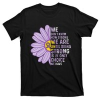 We Are Strong Crohns And Colitis Awareness Supporter Ribbon T-Shirt