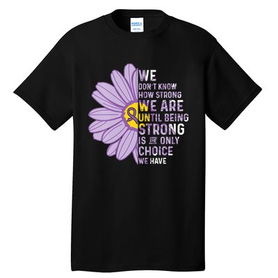 We Are Strong Crohns And Colitis Awareness Supporter Ribbon Tall T-Shirt