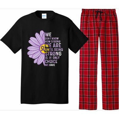 We Are Strong Crohns And Colitis Awareness Supporter Ribbon Pajama Set