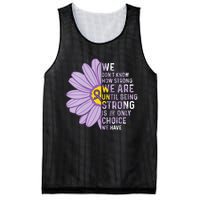 We Are Strong Crohns And Colitis Awareness Supporter Ribbon Mesh Reversible Basketball Jersey Tank