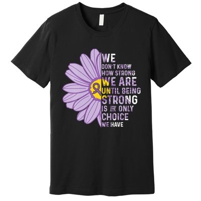 We Are Strong Crohns And Colitis Awareness Supporter Ribbon Premium T-Shirt