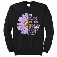 We Are Strong Crohns And Colitis Awareness Supporter Ribbon Tall Sweatshirt