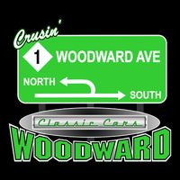 Woodward Ave Street Sign Drawstring Bag