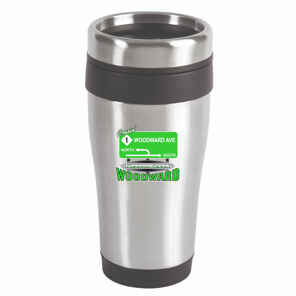 Woodward Ave Street Sign 16oz Travel Tumbler