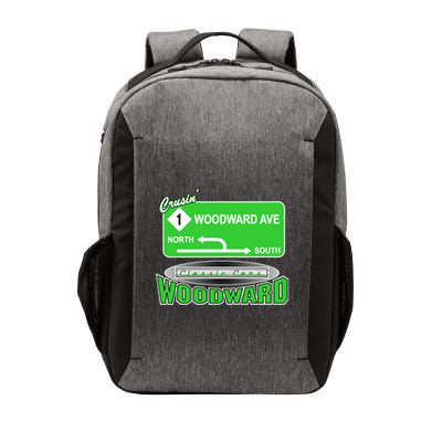 Woodward Ave Street Sign Vector Backpack