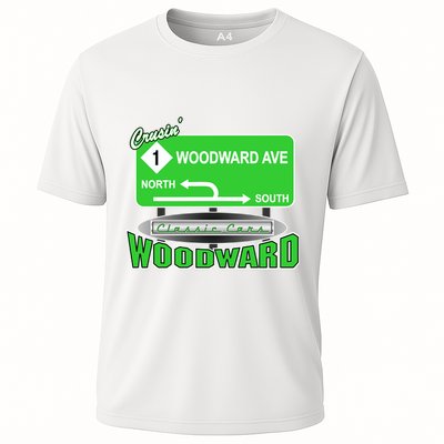 Woodward Ave Street Sign Performance Shirt