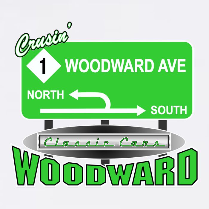 Woodward Ave Street Sign T-Shirt