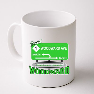 Woodward Ave Street Sign Coffee Mug