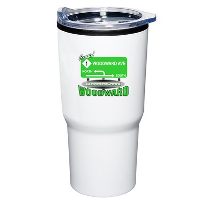 Woodward Ave Street Sign Tumbler