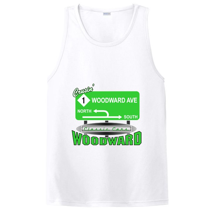Woodward Ave Street Sign PosiCharge Competitor Tank