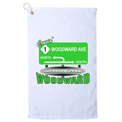Woodward Ave Street Sign Golf Towel