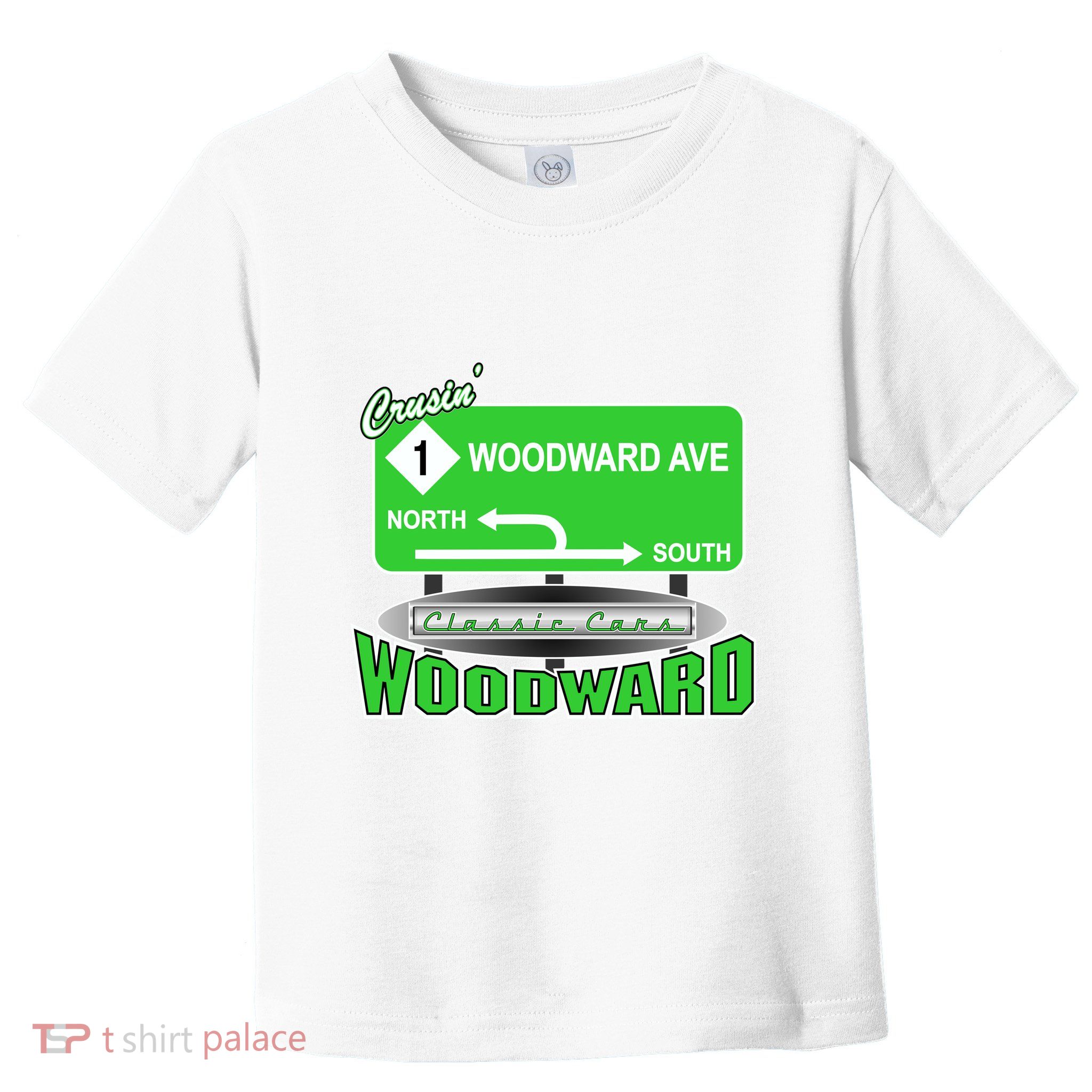 Woodward Ave Street Sign Toddler T-Shirt