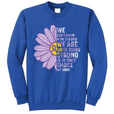 We Are Stronggift Crohns And Colitis Awareness Item Gift Tall Sweatshirt