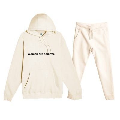 Women Are Smarter Premium Hooded Sweatsuit Set